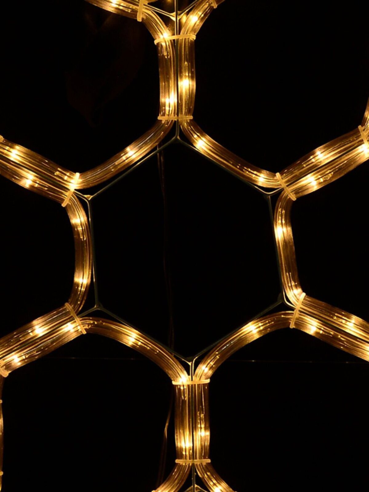 Warm White LED Branched Star Snowflake Rope Light Silhouette - 50cm — image 3