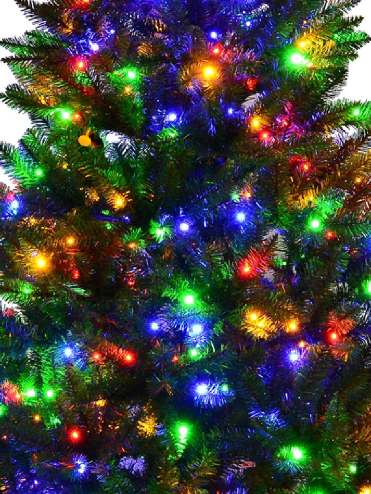 Warm White & Multi Colour Pre-Lit Christmas Tree With 728 Tips - 1.9m — image 4