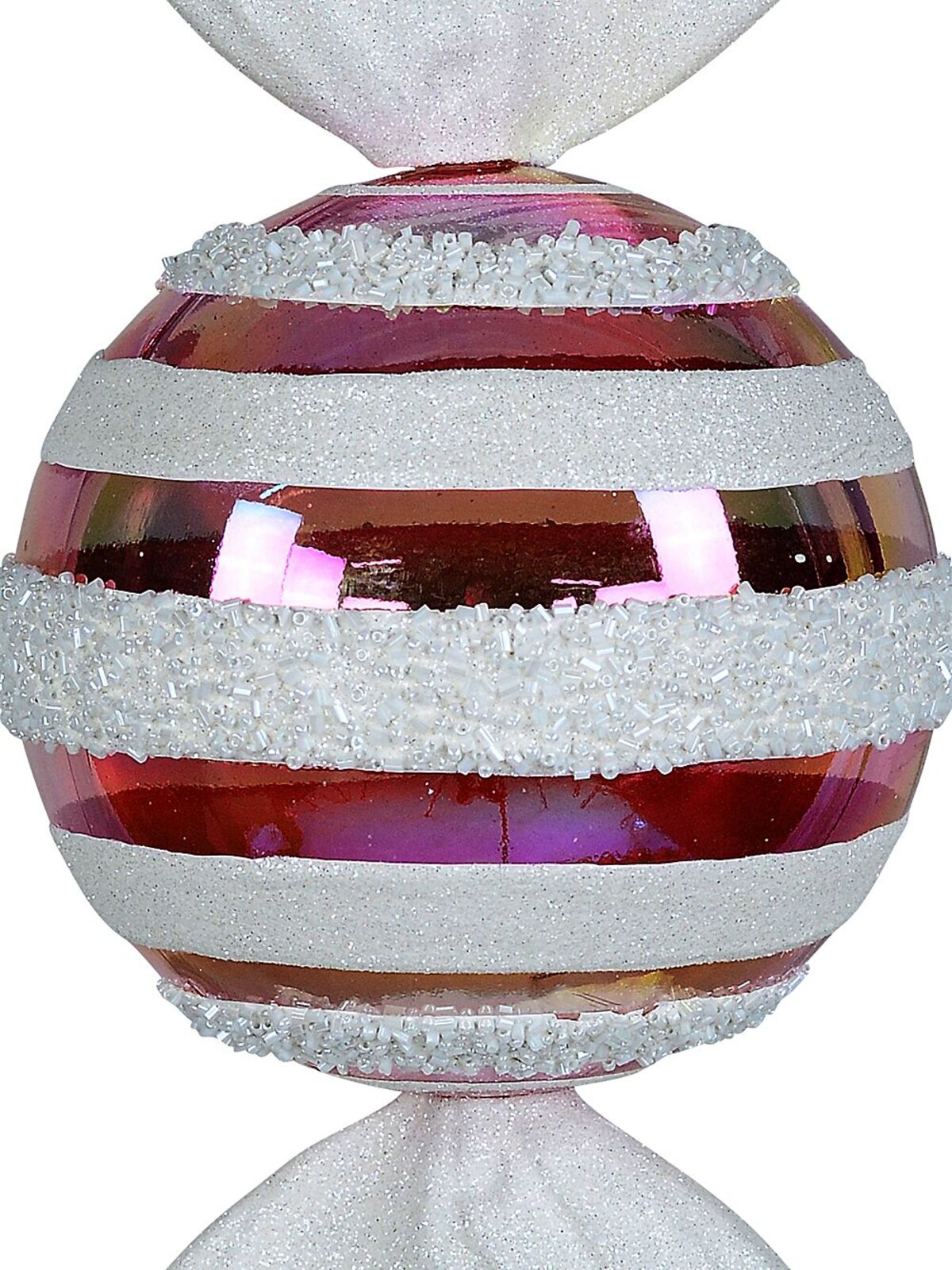 Whimsical Pink Iridescent Stripe Lolly Large Display Ornament | 30cm — image 3