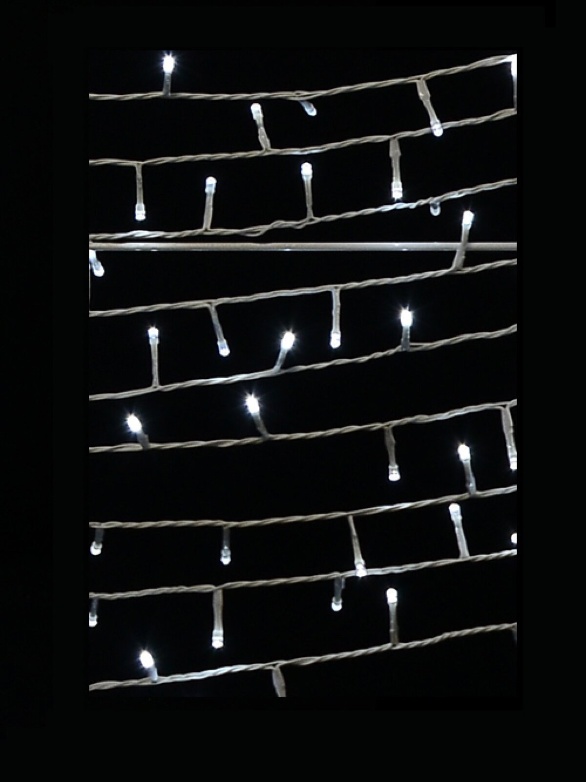 White Dual-Sided Christmas Tree Rope Light Silhouette With String Lights - 2m  — image 5