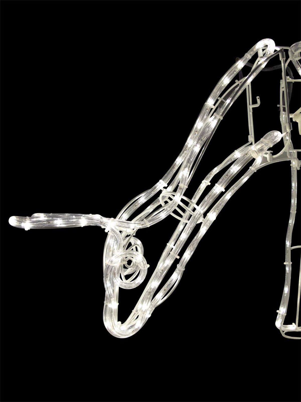 White LED Large 3D Grazing Doe Rope Light Display - 55cm