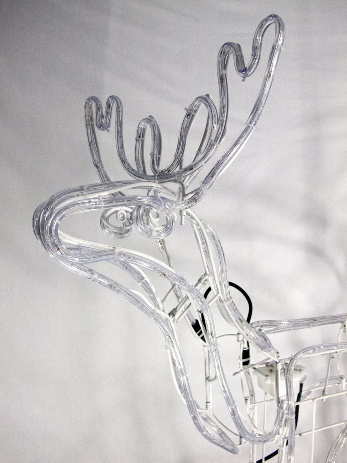 White LED Large 3D Standing Buck Rope Light Display - 95cm — image 5