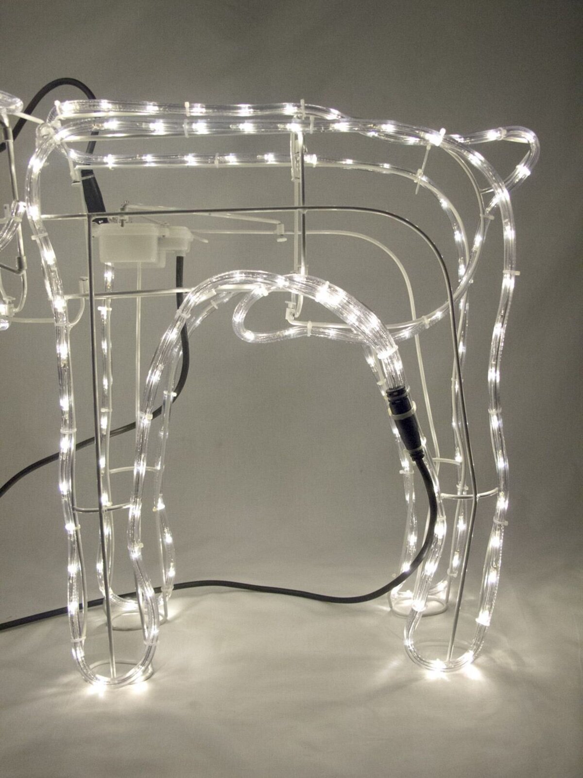 White LED Large 3D Standing Buck Rope Light Display - 95cm — image 6