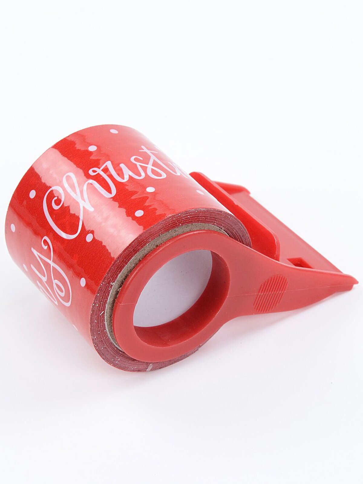 White Merry Christmas On Red Gift Wrapping Tape | 15m x 50mm — image 4