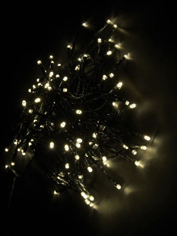 100 Dimmable Warm White LED String Light With Remote - 10m