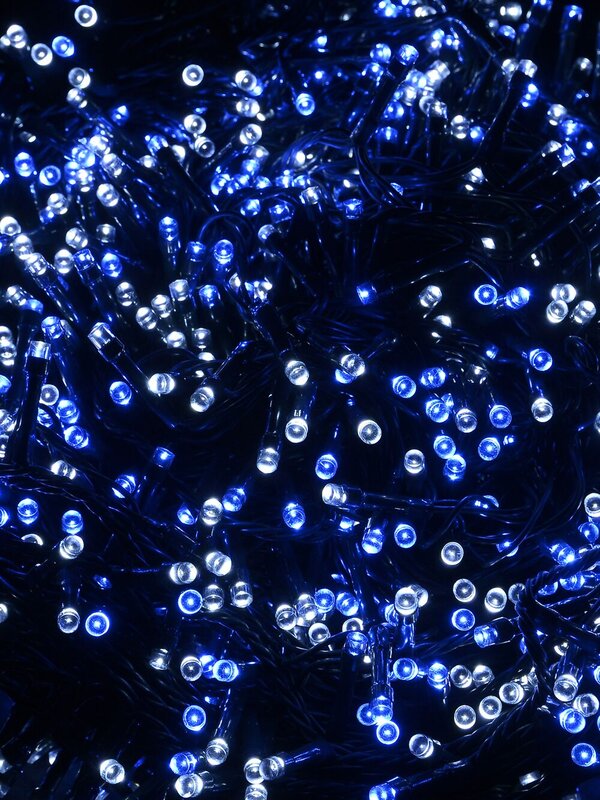 1000 Blue & Cool White LED String Fairy Lights 8 Function | 50m — image 4