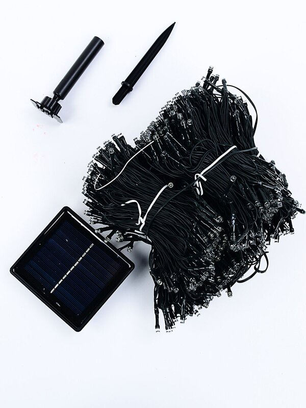 1000 Cool White LED Solar String Fairy Lights 8 Function | 100m — image 3