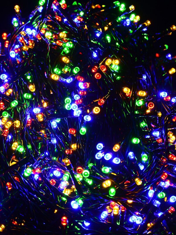 1000 Multicolour Smart LED Lights String With Bluetooth Connection - 54m