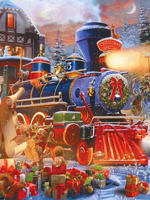 1000 Piece All Aboard The Santa Express Jigsaw Puzzle — image 4