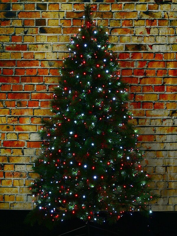 1000 Red & Cool White LED String Fairy Lights 8 Function With Timer | 50m — image 5