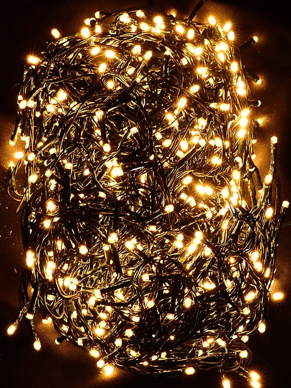1000 Warm White LED String Fairy Lights 8 Function With Timer | 50m — image 3