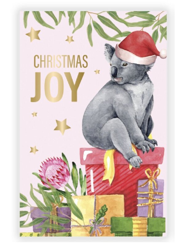 10x Australiana Native Animals Christmas Cards With Gold Foil | 17cm — image 3