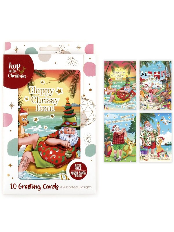 10x Elegant Australiana Christmas Cards With Gold Foil Pack | 17cm — image 6