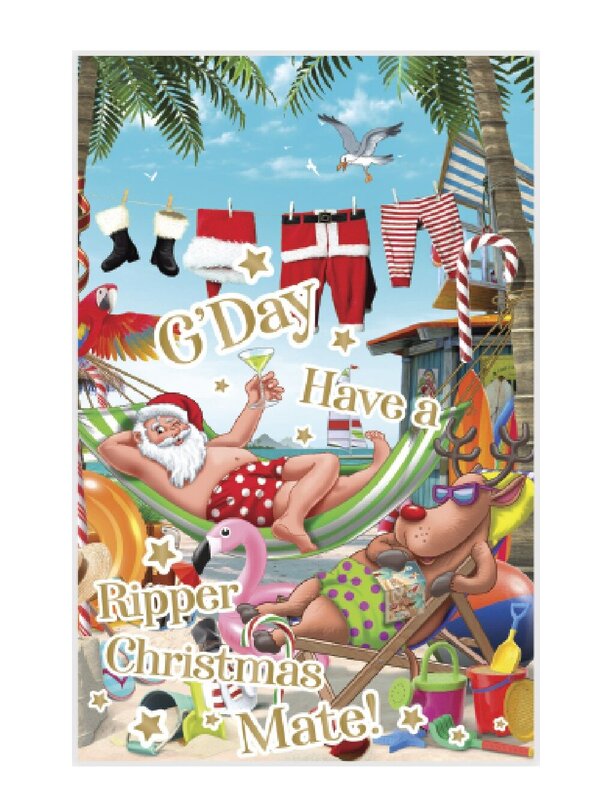10x Elegant Australiana Christmas Cards With Gold Foil Pack | 17cm — image 5