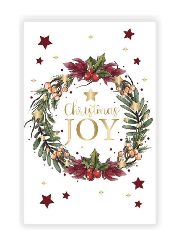 10x Traditional Christmas Decorating Gold Foil Cards Pack | 17cm — image 5