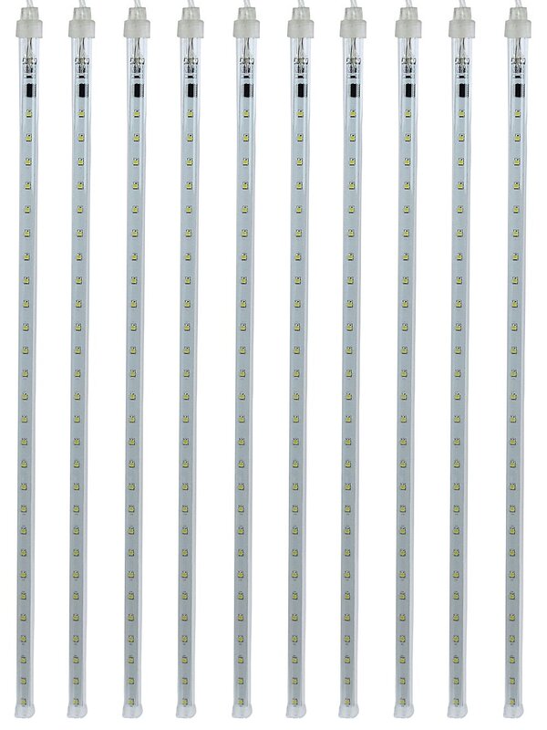 10x Meteor Shower Tube Icicle Lights 540 Snowing Cool White LED | 4.5m — image 6