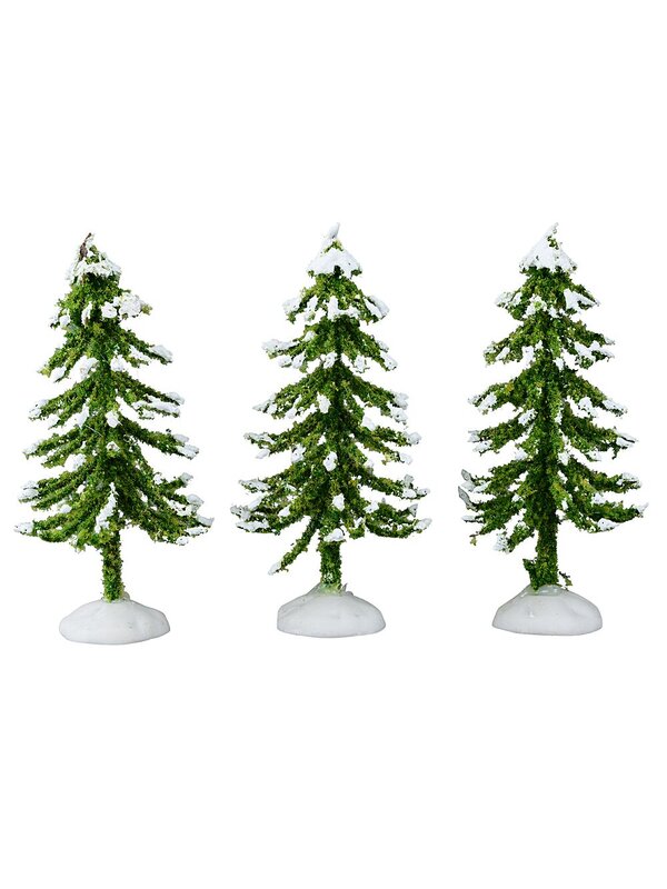 10x Nostalgic Winter Park Village Scene | 11cm Tree — image 9