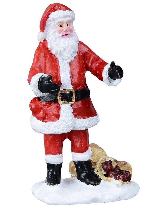 10x Posing Santa Claus & Snowy Pine Village Scene | 11cm Tree — image 7