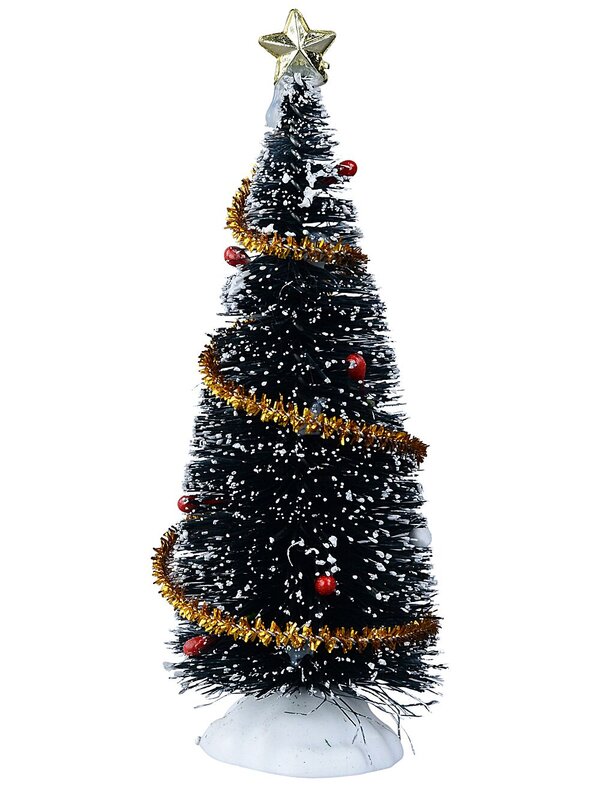10x Posing Santa Claus & Snowy Pine Village Scene | 11cm Tree — image 8