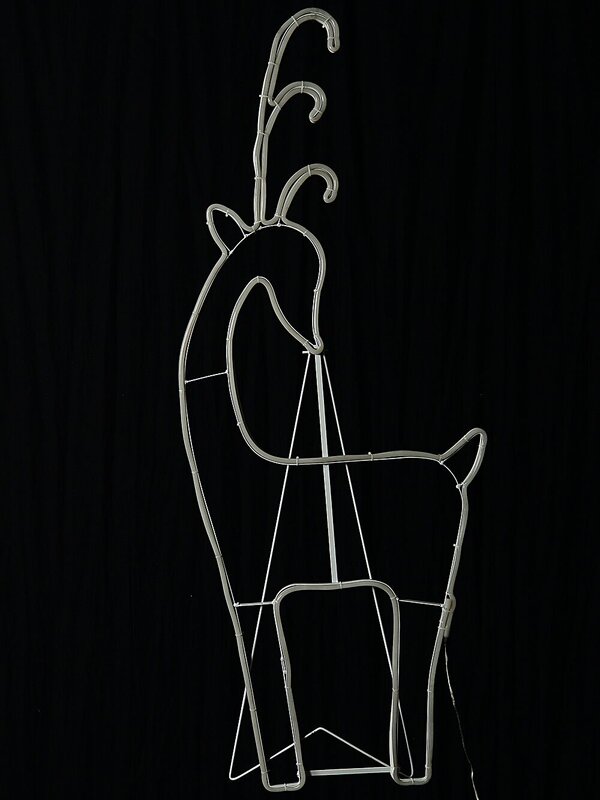 1.1m Chic Standing Reindeer Outdoor Warm White LED Neon Flex Display — image 3