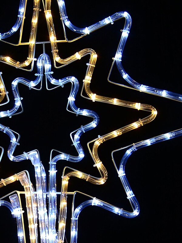 1.1m Dynamic Star Of Bethlehem Outdoor Cool & Warm White LED Light Display — image 3