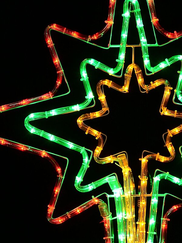 1.1m Dynamic Star Of Bethlehem Outdoor Multi Colour LED Light Display — image 3