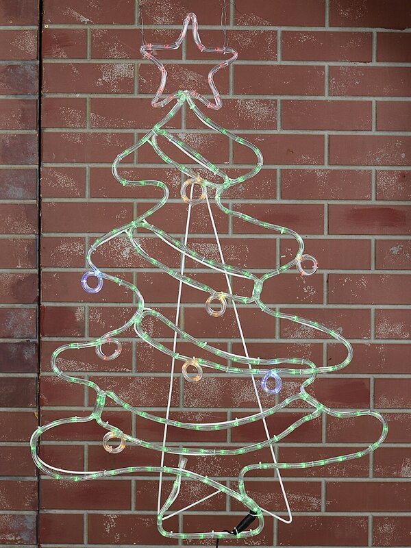 1.1m Green Christmas Tree With Multi Colour Decorations LED Light Display — image 4