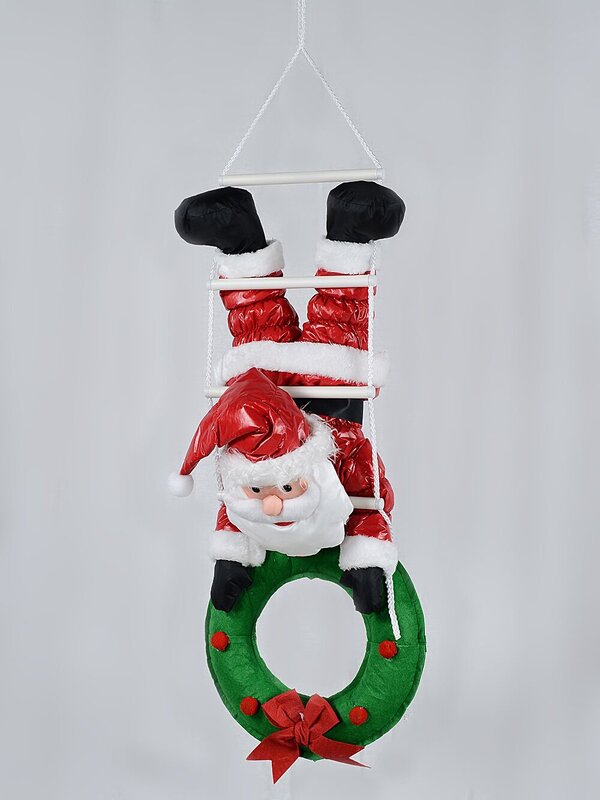 Hanging Santa On Rope Ladder Outdoor Nylon Christmas Decoration | 1.1m — image 2