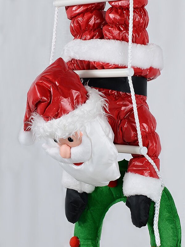 Hanging Santa On Rope Ladder Outdoor Nylon Christmas Decoration | 1.1m — image 3