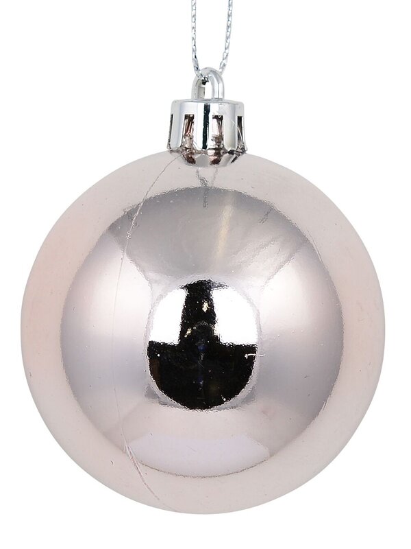 12 x 60mm Pink Glitter, Matte & Metallic Christmas Baubles — image 5