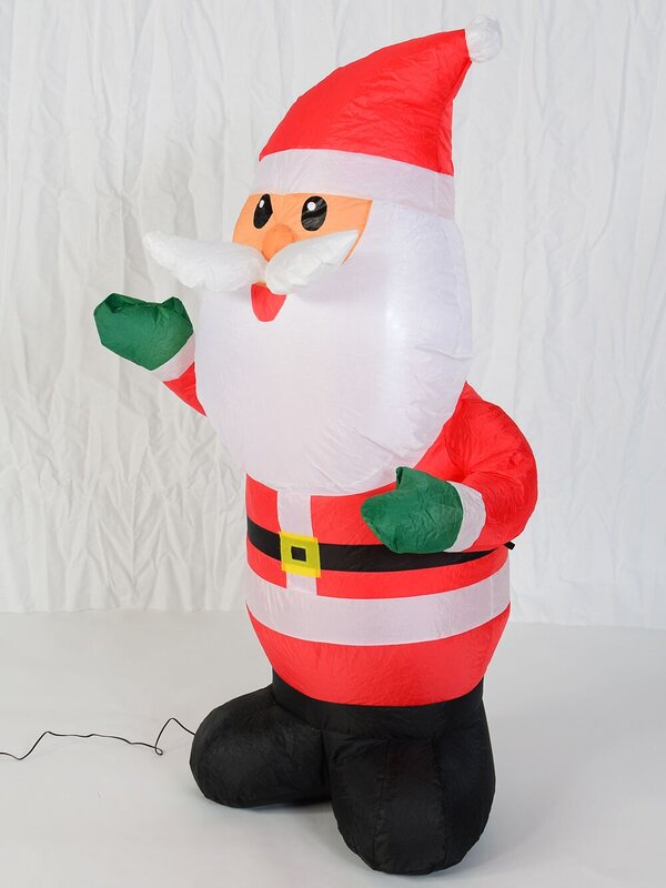 1.2m Cute Greeting Santa | LED Outdoor Inflatable — image 2