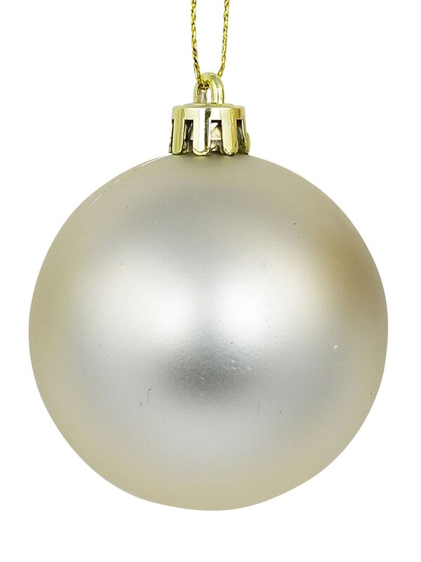 12x Timeless Champagne Essential Mixed Finish Baubles | 60mm — image 4
