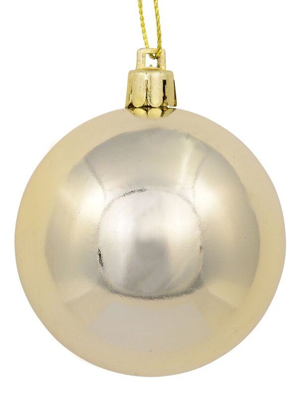 12x Timeless Gold Champagne & Pink Essential Metallic & Matte Bauble | 60mm — image 5