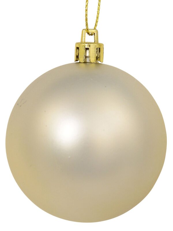 12x Timeless Gold Champagne & Pink Essential Metallic & Matte Bauble | 60mm — image 3
