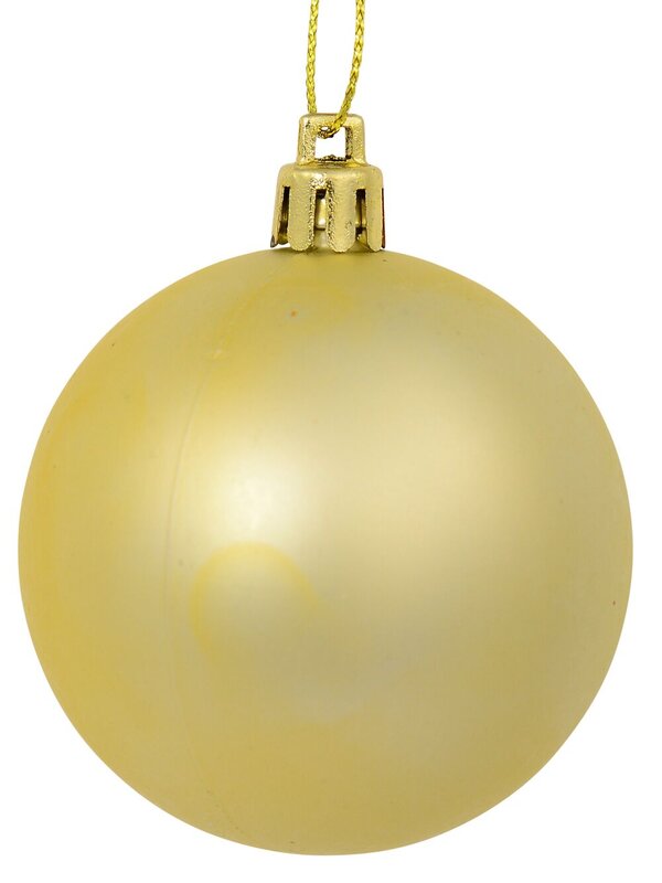12x Timeless Gold Champagne & Pink Essential Metallic & Matte Bauble | 60mm — image 4