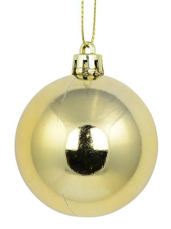12x Timeless Gold & Light Gold Essential Mixed Finish Ball Bauble | 60mm — image 7