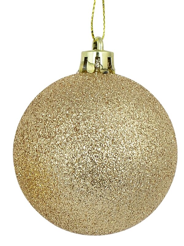 12x Timeless Gold & Light Gold Essential Mixed Finish Ball Bauble | 60mm — image 6
