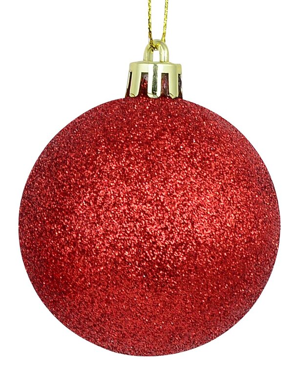 12x Timeless Red Essential Mixed Finish Baubles | 60mm — image 5