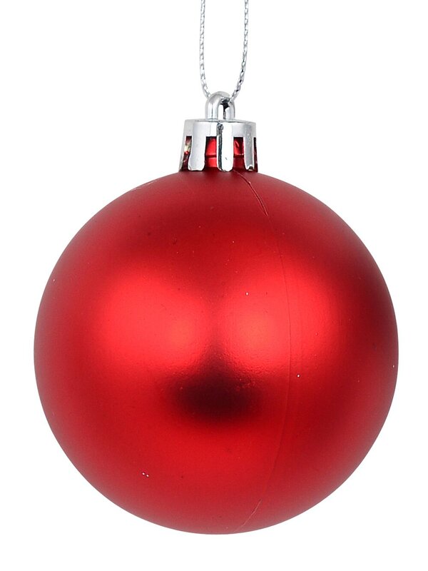 12x Timeless Red & Silver Essential Mixed Finish Baubles | 60mm — image 5