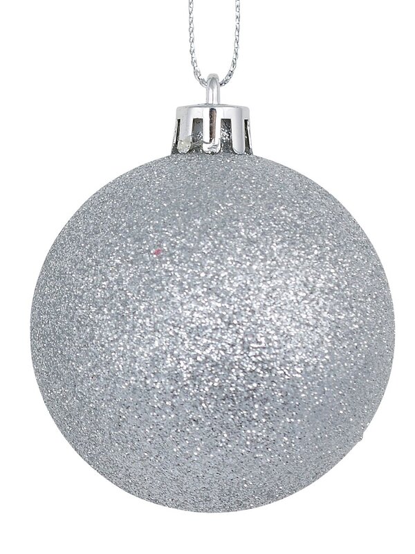 12x Timeless Silver Essential Mixed Finish Baubles | 60mm — image 6