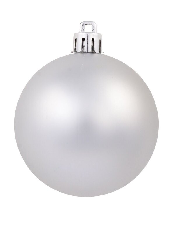 12x Timeless Turquoise Aqua & Silver Essential Matte & Shiny Ball Bauble | 60mm — image 4