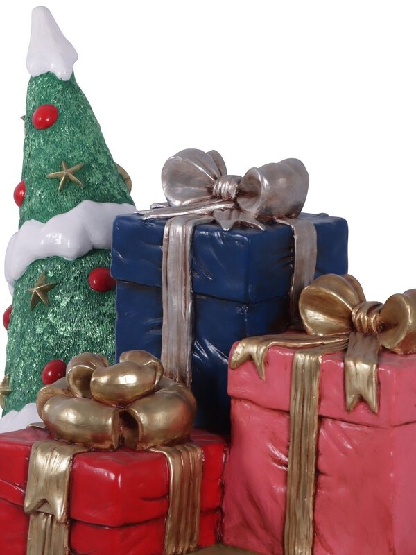 1.3m Santa's Sled Fully Loaded With Gifts Life Size Resin Ornament — image 4