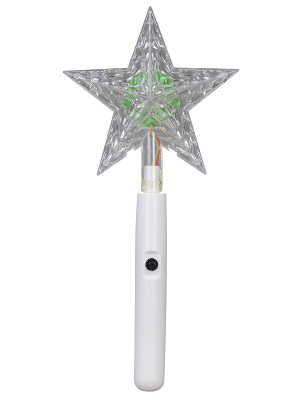 Gold Mesh Look Star Illuminated Warm White Tree Topper Ornament - 30cm — image 2