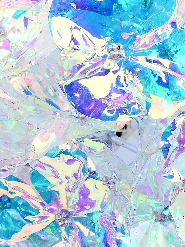 Iridescent Hydrangea Floret Cluster Christmas Tree Clip Pick | 15cm — image 3