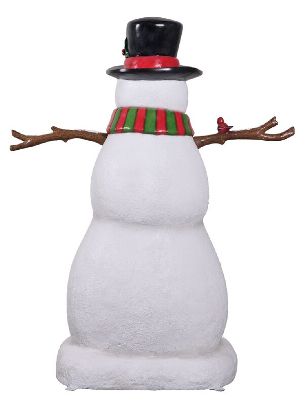 1.5m Snowman With Gifts & Bird Friend Life Size Resin Christmas Ornament — image 5