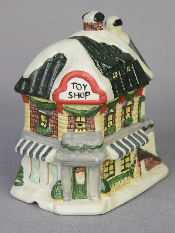 17 Piece Large Christmas Village Scene With LED Church, Shops & Figurines — image 5