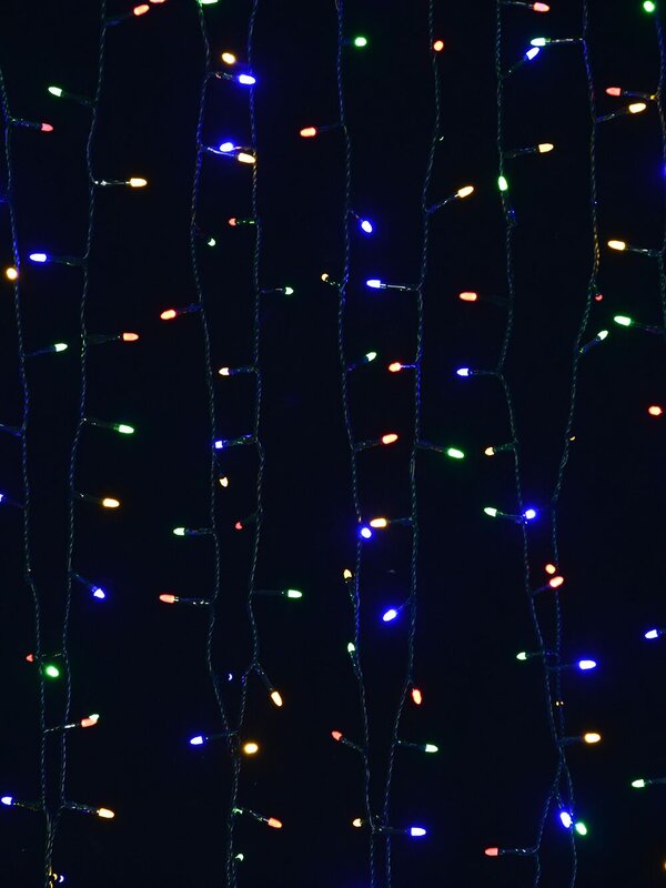 180 Multi Colour LED Bullet Bulb Fairy String Lights - 9m