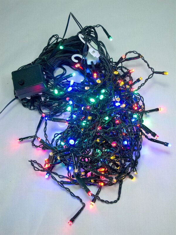 180 Red, Green, Yellow & Blue Superbright LED Icicle Light - 5.4m — image 3