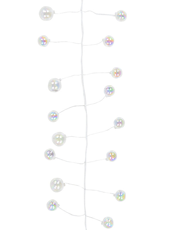 1.8m Iridescent Soap Bubble Christmas Vine Garland | 36 Baubles — image 3