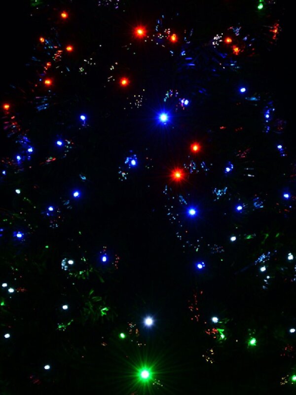 1.8m Multi Colour LED & Fibre Optic Christmas Tree with 200 Tips & Bulbs — image 3